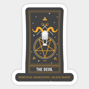 The Devil, Spiritual Awakening, Black Magic Sticker